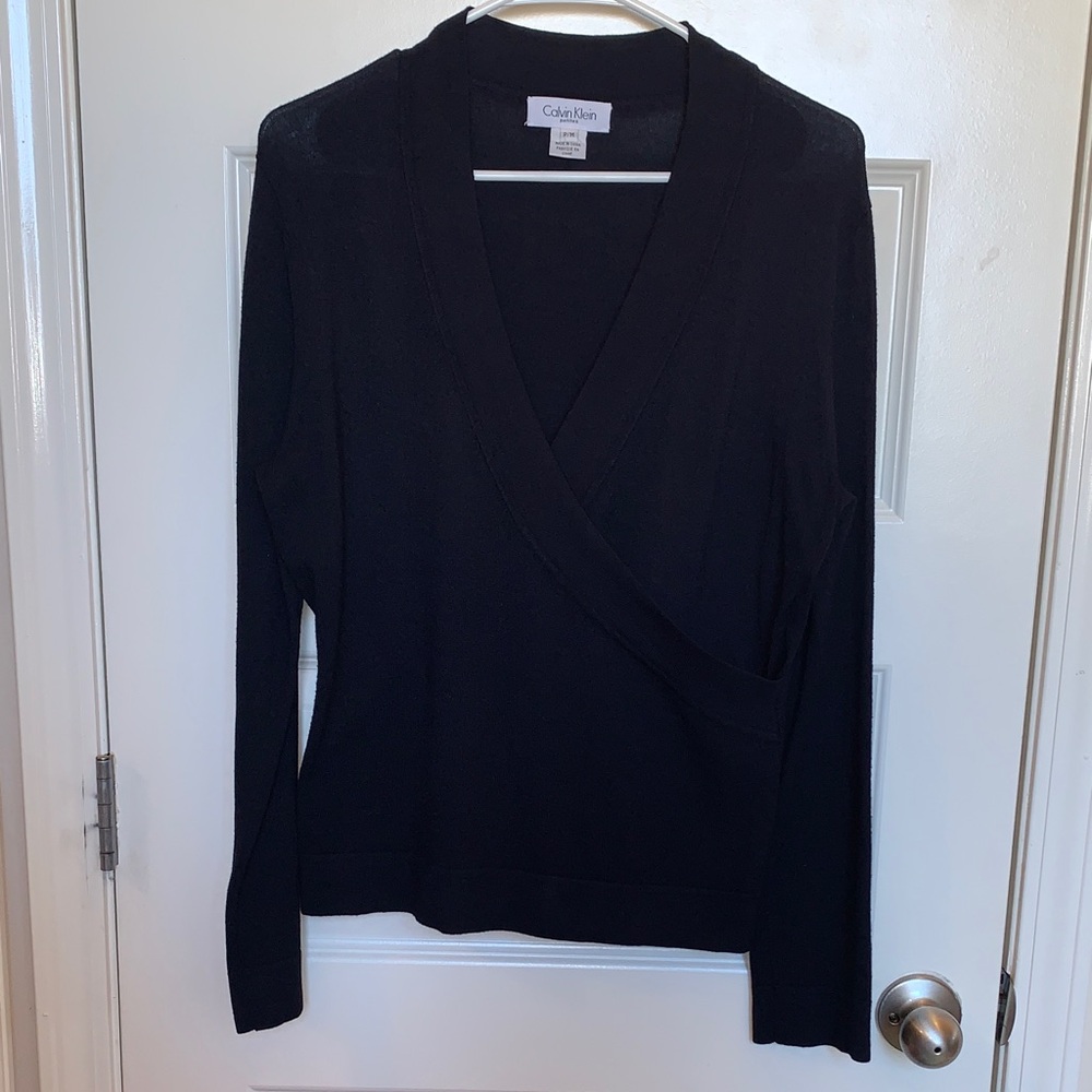 Calvin Klein Classic Black V-Neck Sweater